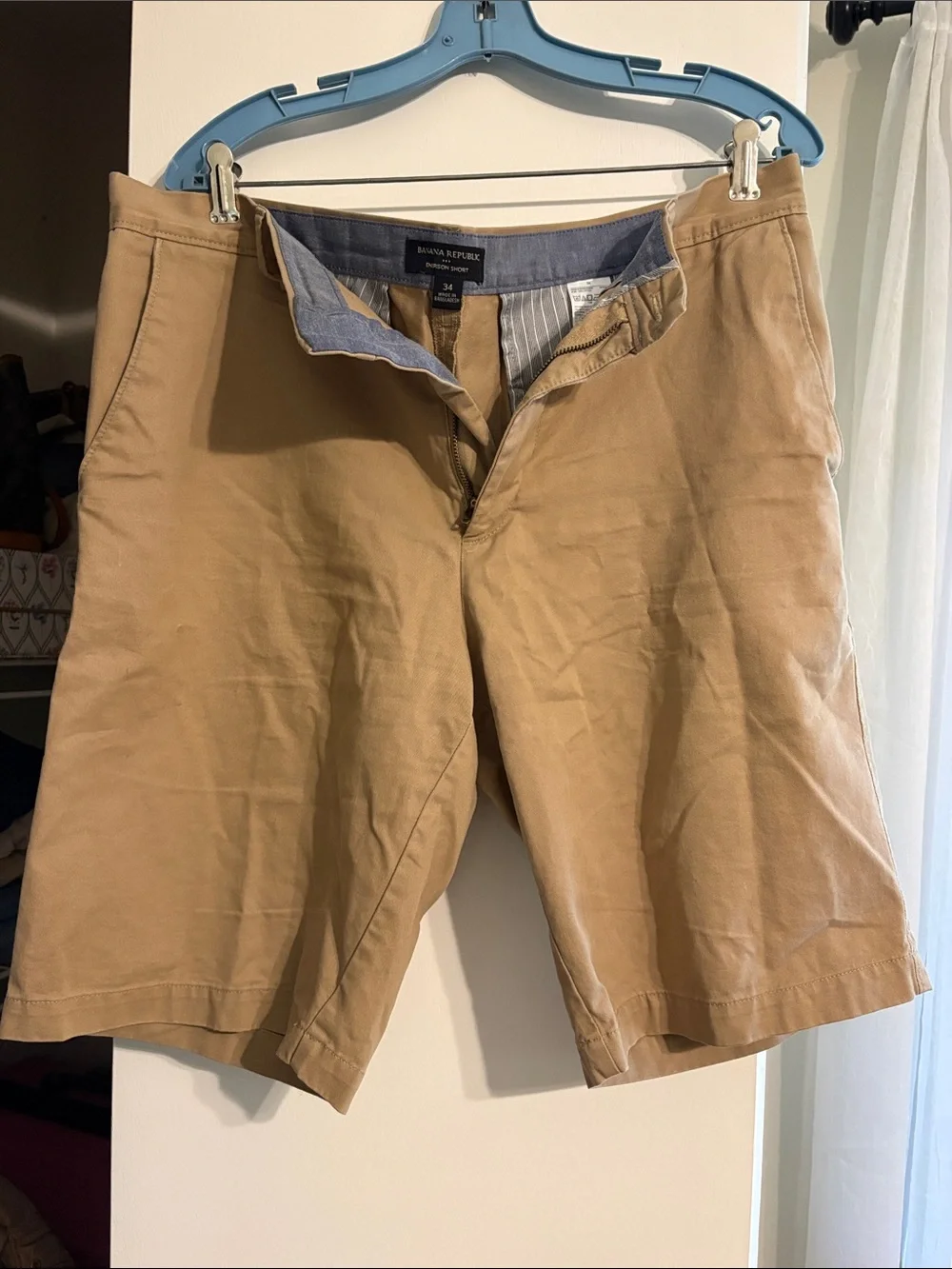 Banana Republic Men's Tan Flat-Front Shorts